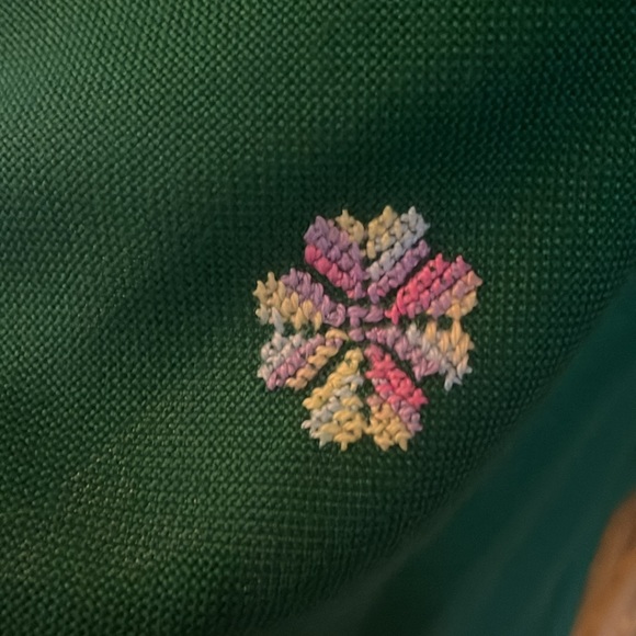 Large green Palestinian 🇵🇸 scarf with embroidery - Picture 2 of 4